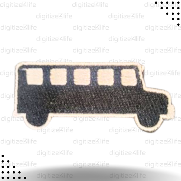 Bus Embroidered Patch