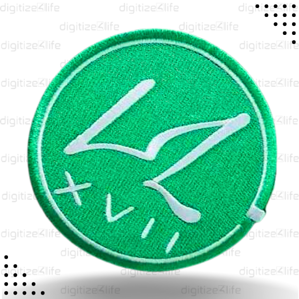 Green XVll Embroidered Patch