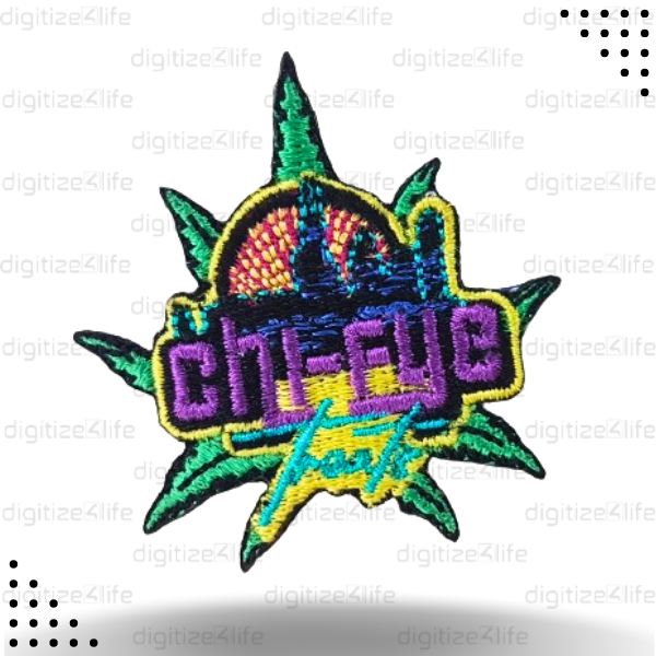 Multicolor Scenery Embroidered Patch