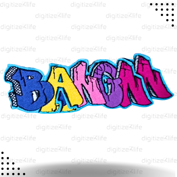 Bangnn Text Embroidered Patch