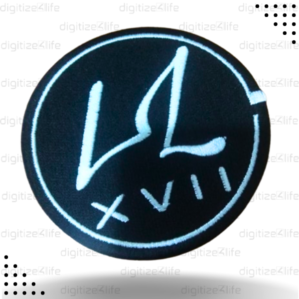 Black XVll Embroidered Patch
