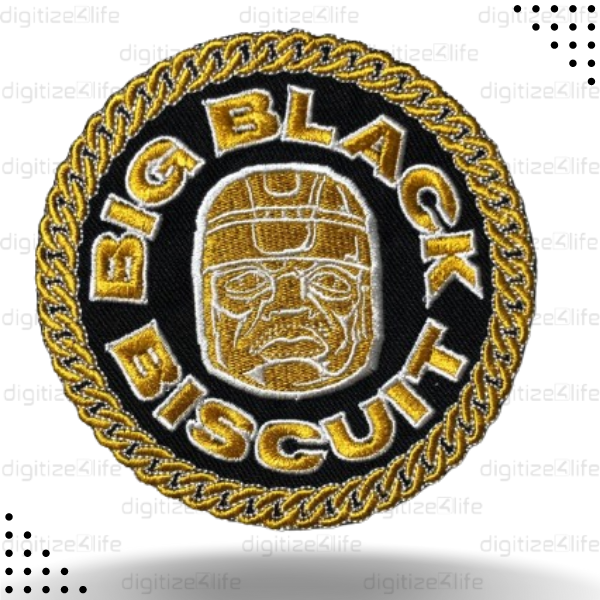 Big Black Biscuit Embroidered Patch