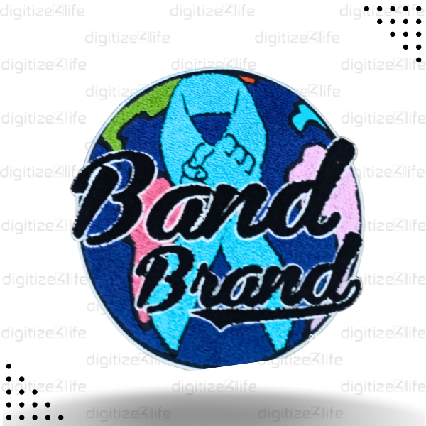 Earth with Hands on it Chenille Patch