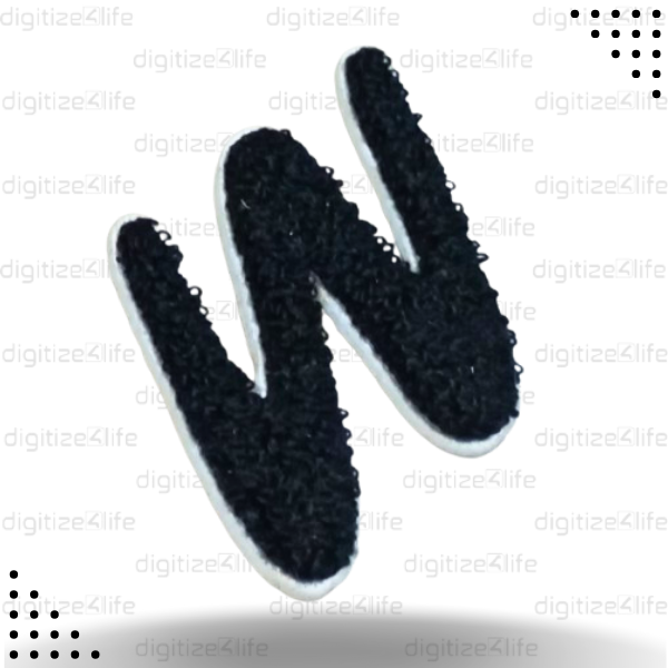 Letter W Chenille Patch