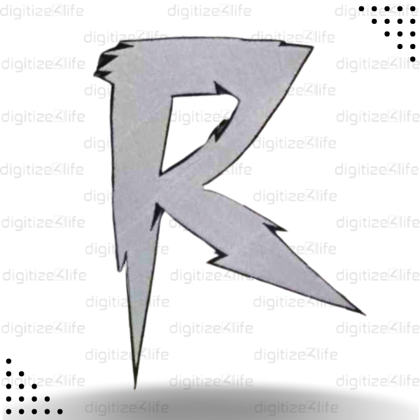 Letter 'R' Embroidered Patch
