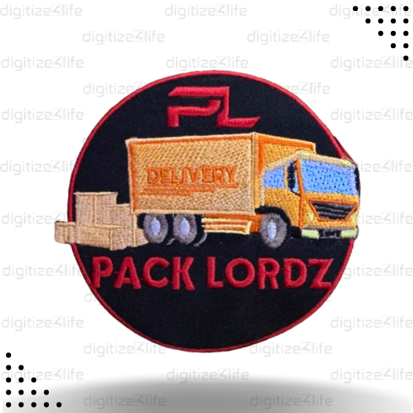 Delivery Truck Embroidered Patch