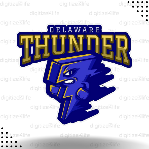 Delaware Thunder Logo Designing