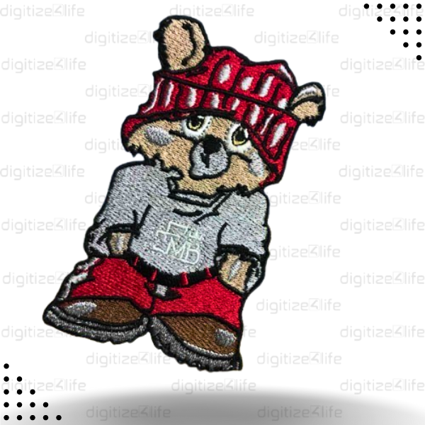 Innocent Teddy Embroidered Patch