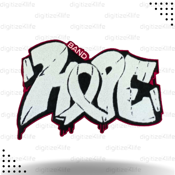 Word Hope Chenille Patch