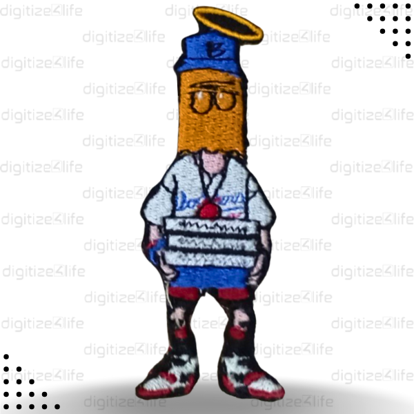 Masked Pizza Boy Embroidered Patch