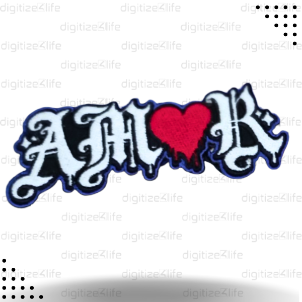 Amor Embroidered Patch
