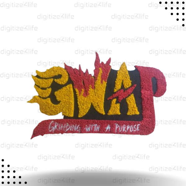 Grinding With A Purpose  3D Puff Embroidery