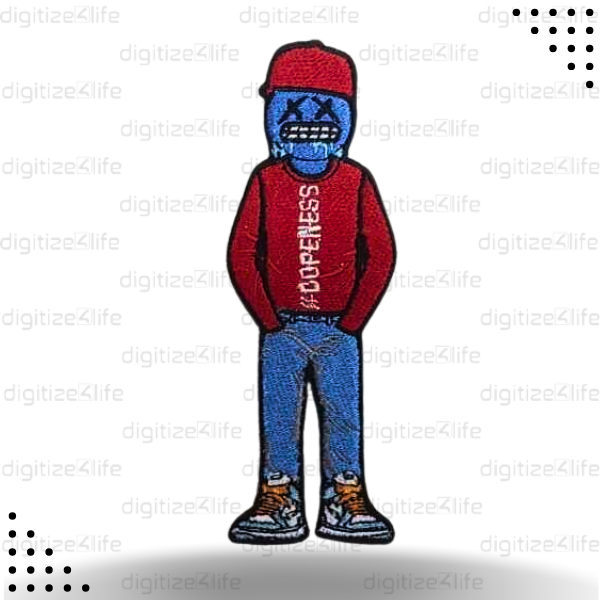 Cartoon Boy Embroidered Patch