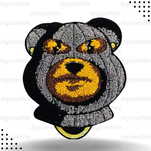 Bear 3D Puff Embroidery