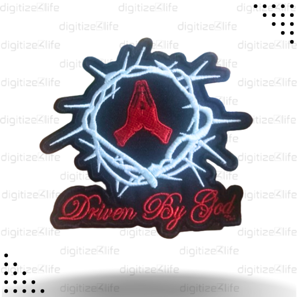 Red Hands in Nest Embroidered Patch