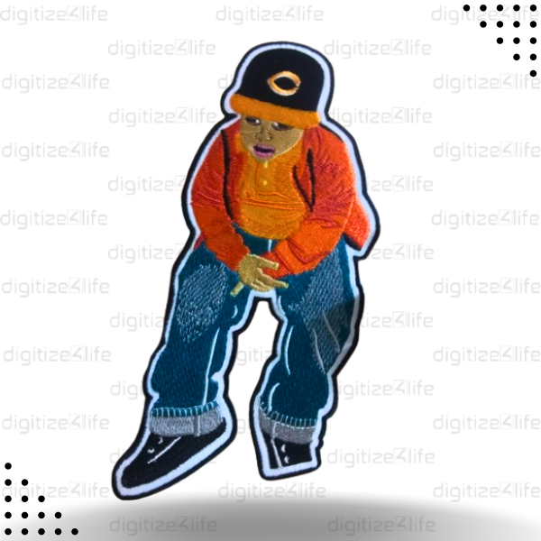 Boy Hand On Hand Embroidered Patch