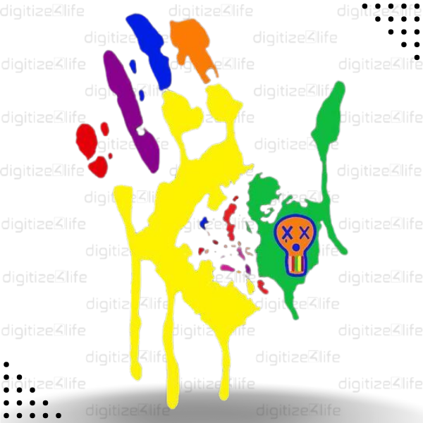 Hand Print Vector Design