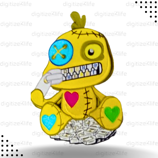 Yellow Doll on the Cash Embroidered Patch