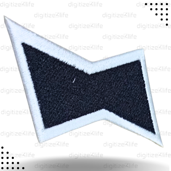 Zigzag Design Embroidered Patch