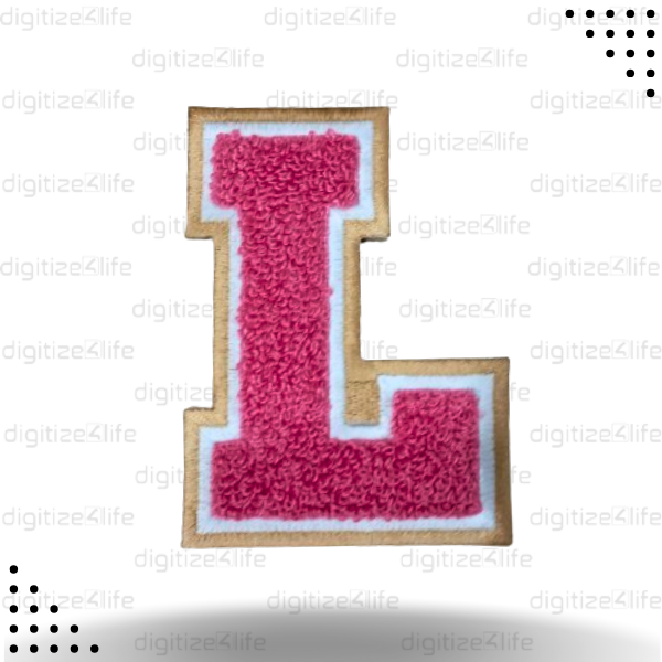 Letter L Chenille Patch