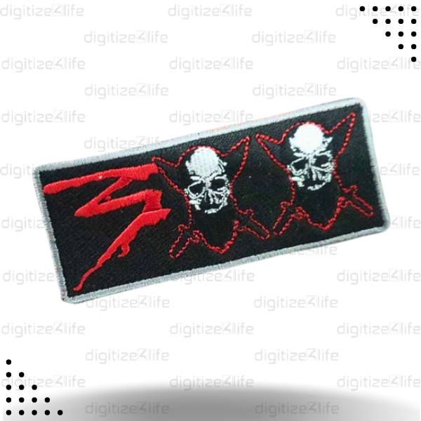 Danger Heads Embroidered Patch
