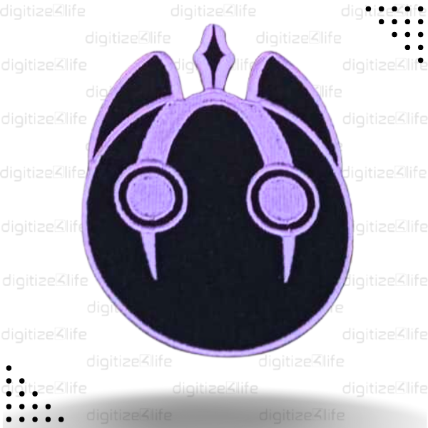 Alien Face Embroidered Patch