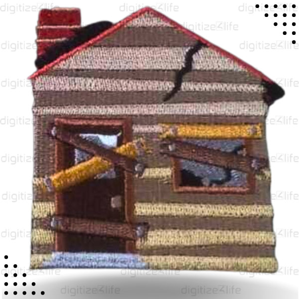 House Embroidered Patch
