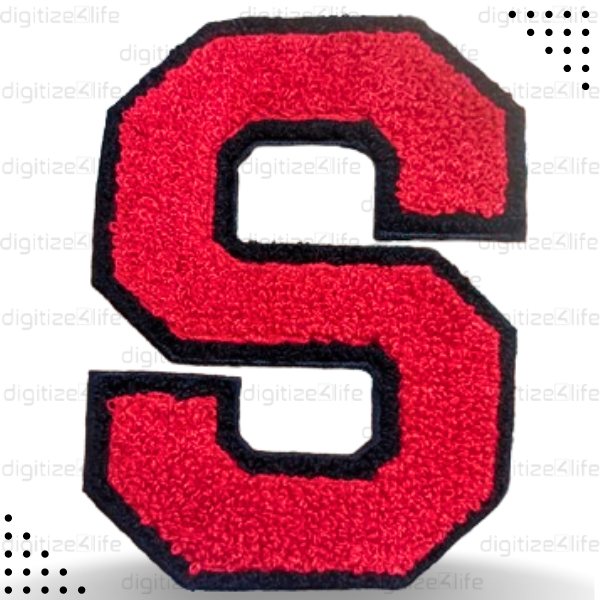 Letter S Chenille Patch