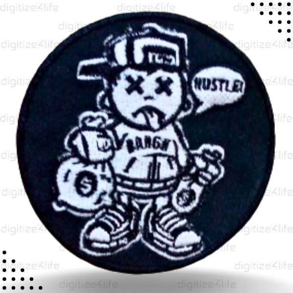 Cross Eye Child Embroidered Patch