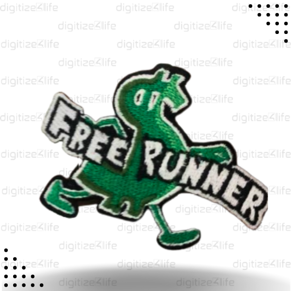 Money Running Embroidered Patch