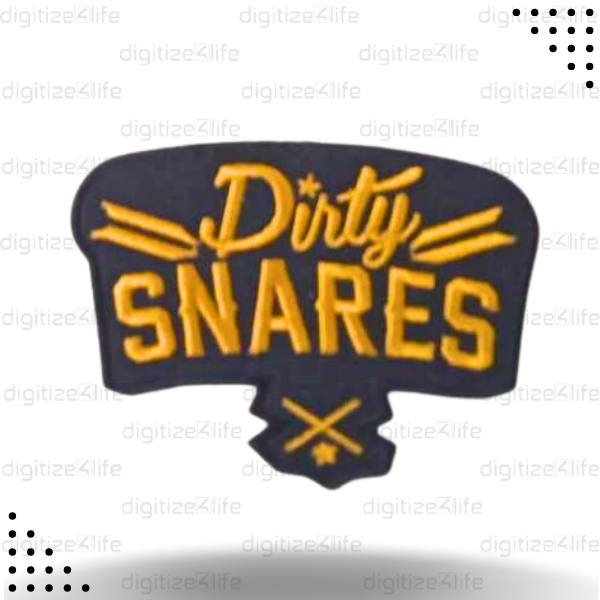 Mustard Dirty Snares Red Dirty Snares Embroidered Patch