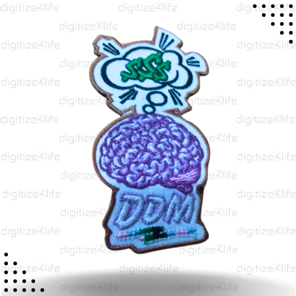Brain Embroidered Patch