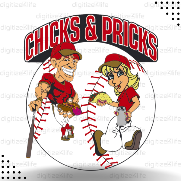 Chicks And Pricks Vector Design