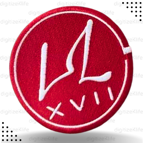 Red XVll Embroidered Patch