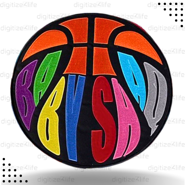 Multicolor Ball Embroidered Patch