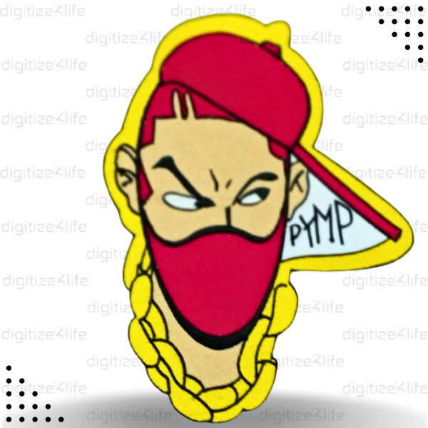 Gangsta Angry Look Embroidered Patch