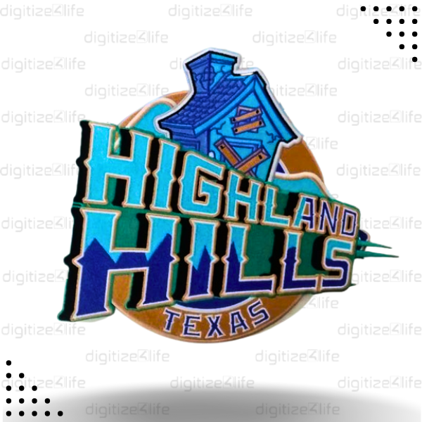 Highland Hills Embroidered Patch