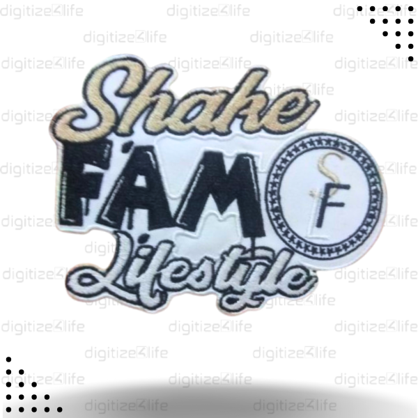 Shake FAM Lifestyle Embroidered Patch