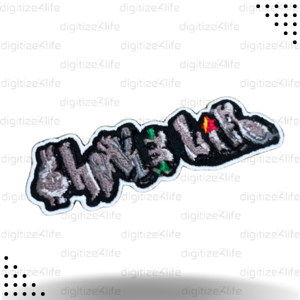 Mud Color Design Embroidered Patch
