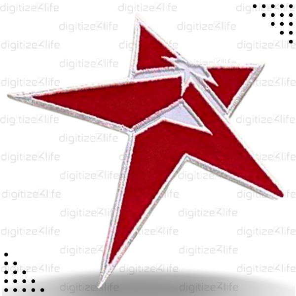 Red Star Embroidered Patch