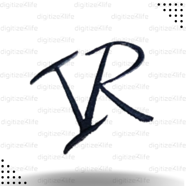 Letters IR Embroidered Patch