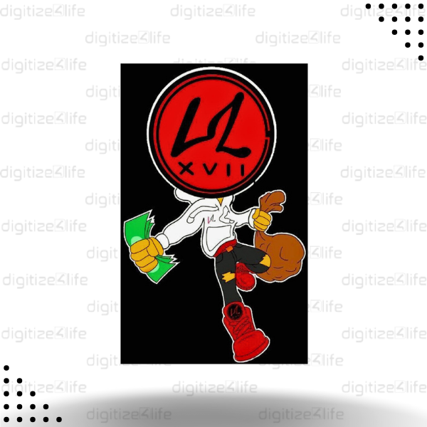 Coin Faced Man Vector Design