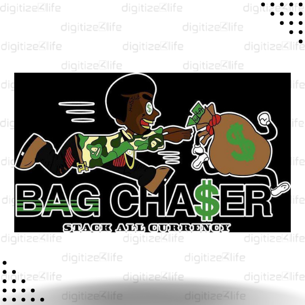 Bag Chaser Vector Design