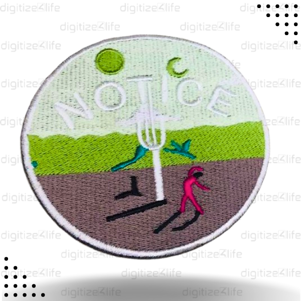 Notice Embroidered Patch