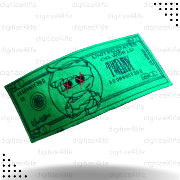 Cartoon Money Embroidered Patch