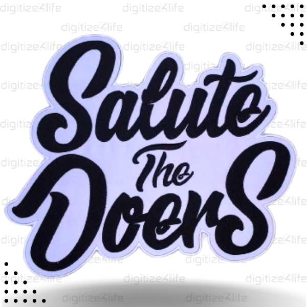 Black Salute The Doers Embroidered Patch