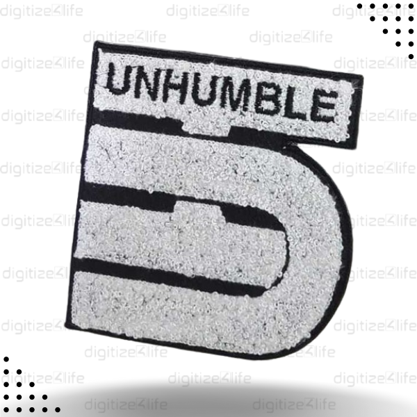 Unhumble Grey 3D Puff Embroidery