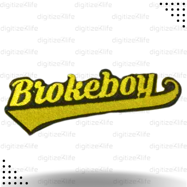Broke Boy Embroidered Patch