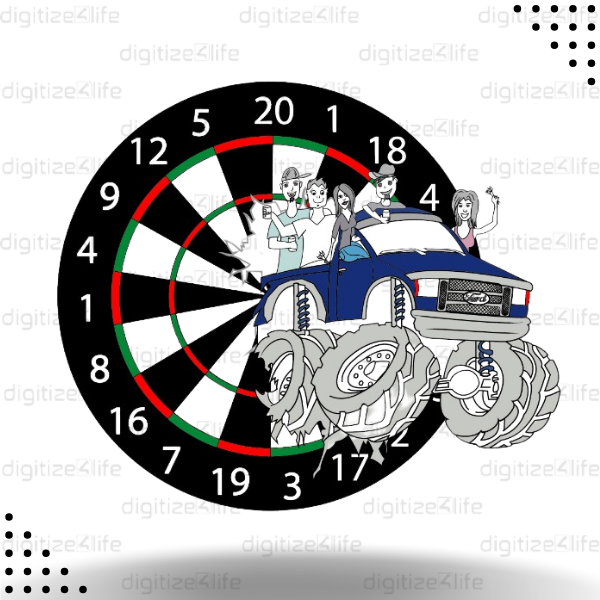 Dart Board Vector Design