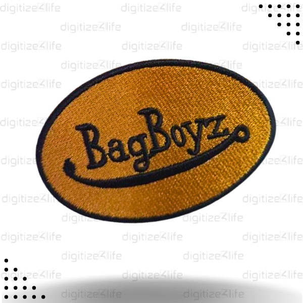 Coffee and Brown BagBoyz Embroidered Patch